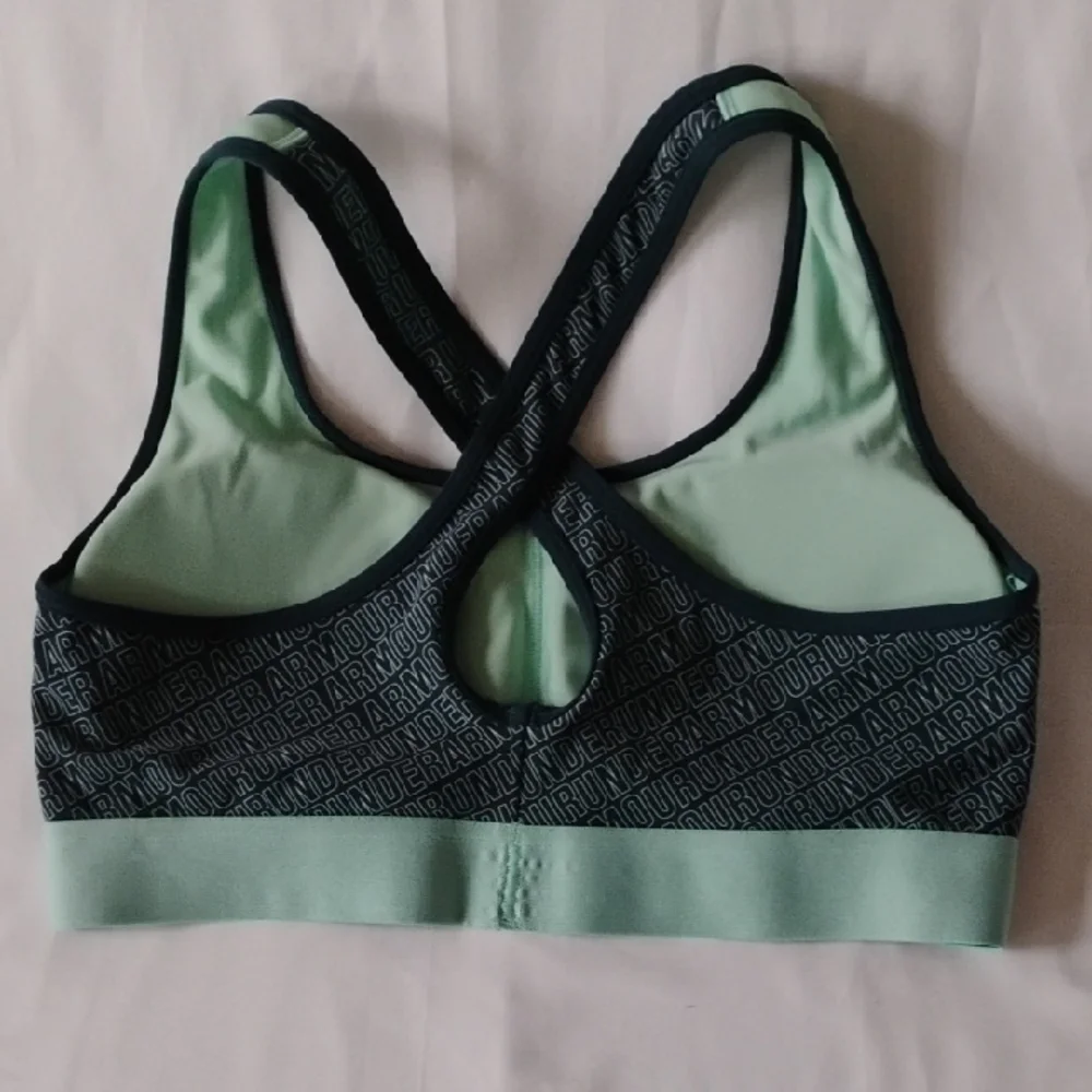 Under Armour Women's Light Green Sports Bra - Picture 2 of 2